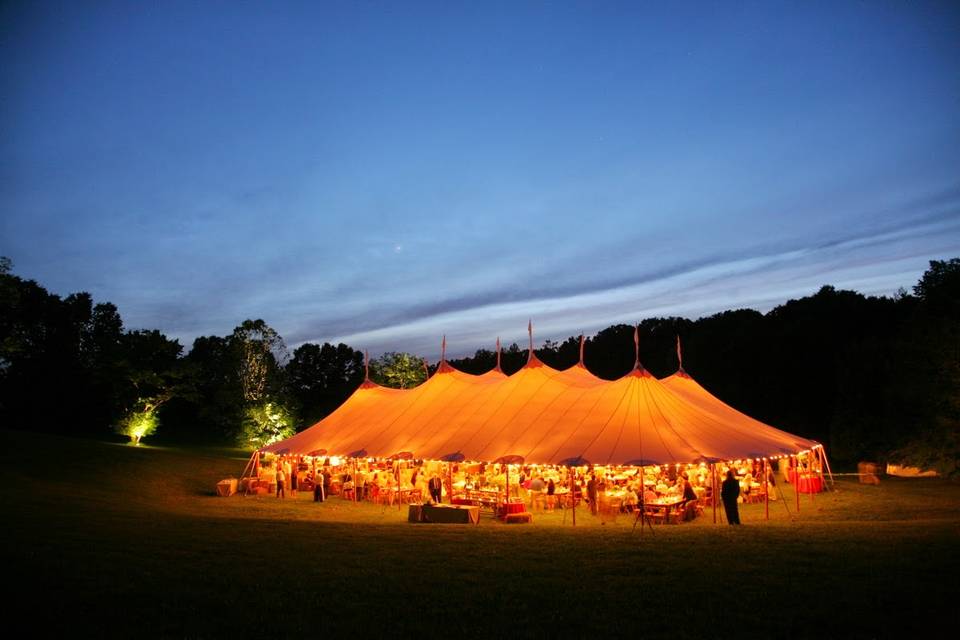 Sperry Tent at Night