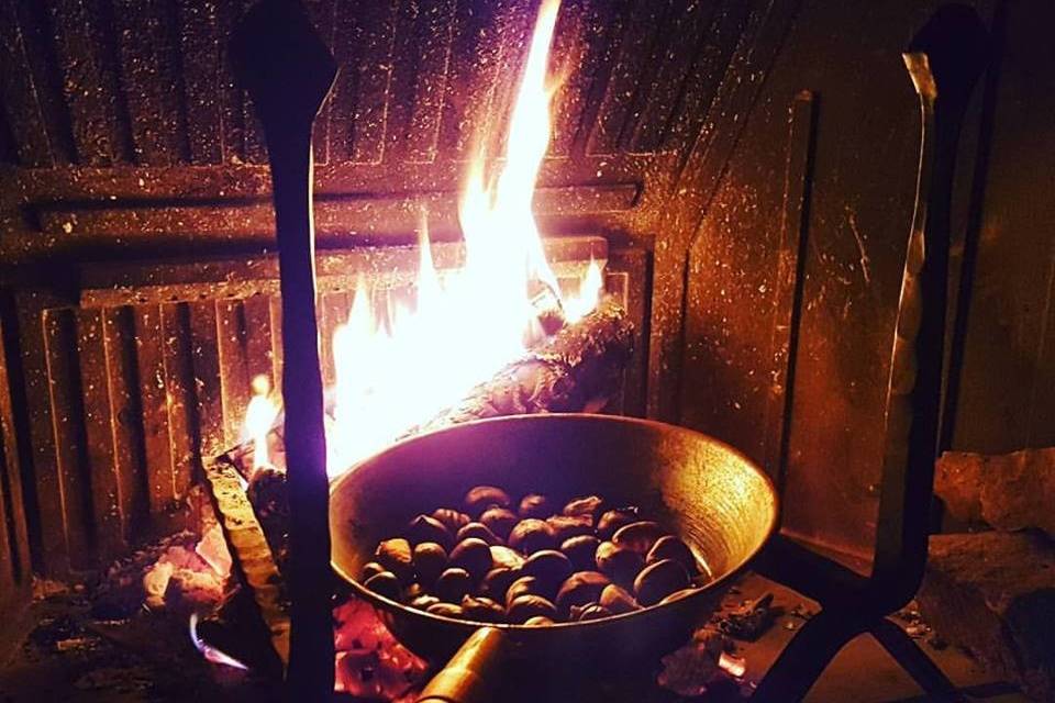 The chestnuts are on fire