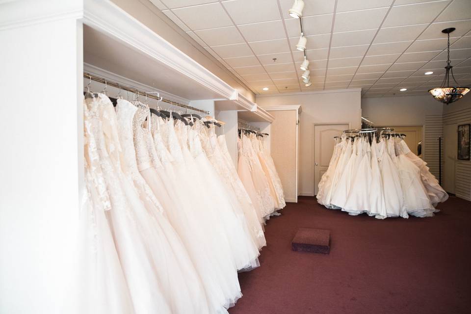 White wedding gowns