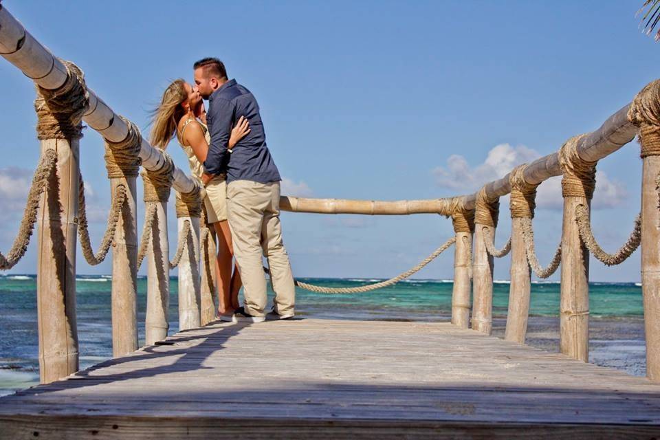 Couple by the dock