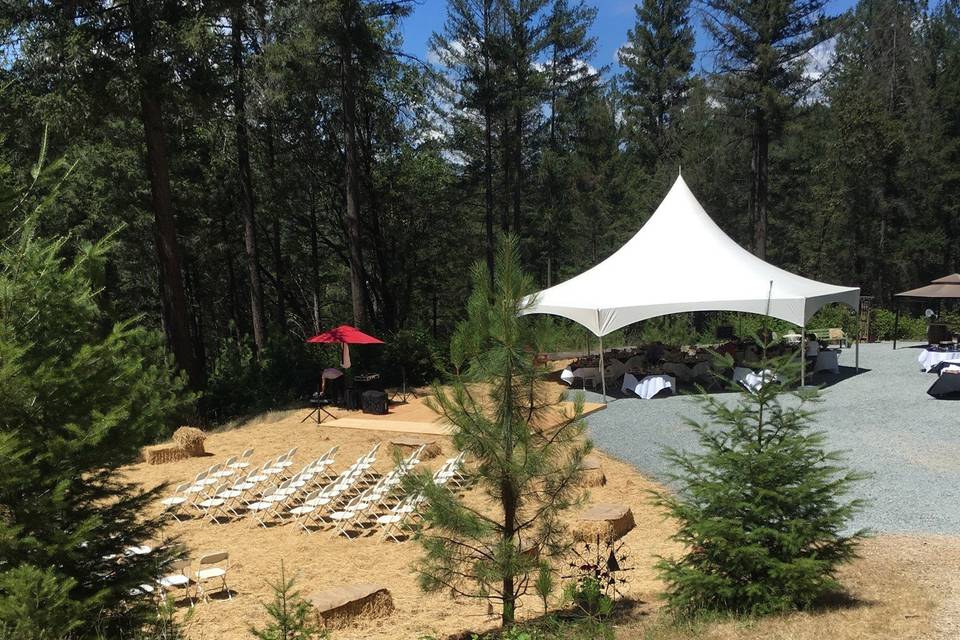 Outdoor ceremony site