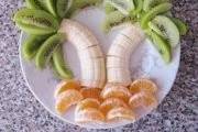 Hawaiian fruit plate.