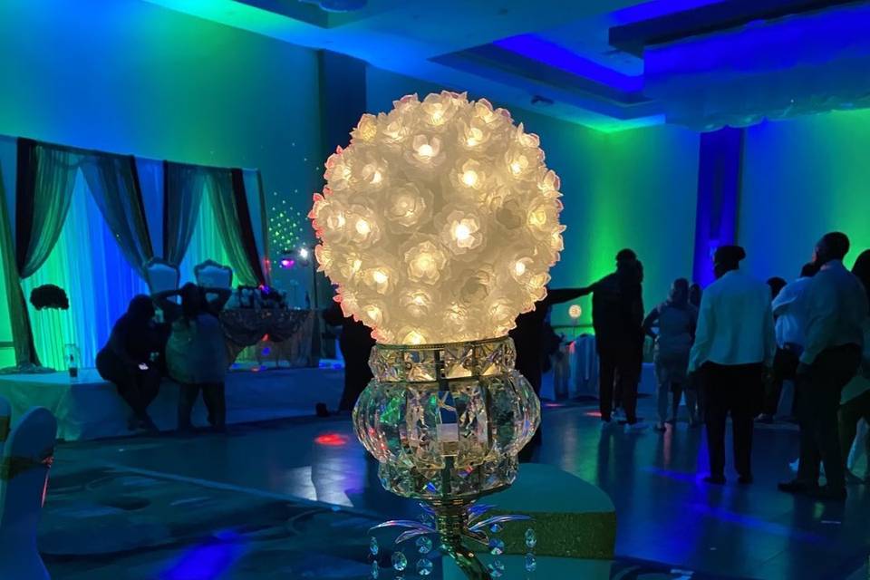 Dramatic Ballroom Lighting