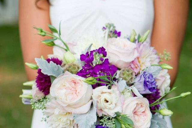 Colorful bridal bouquet