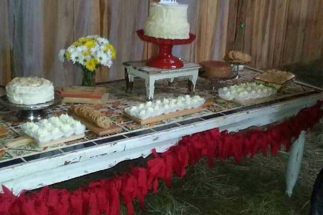 Bride's Table/Wedding Cake--Dessert Table