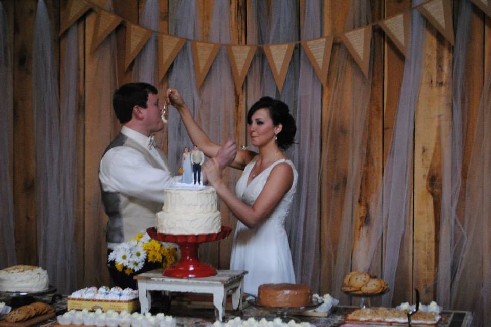 Bride's Table/Wedding Cake--Dessert Table