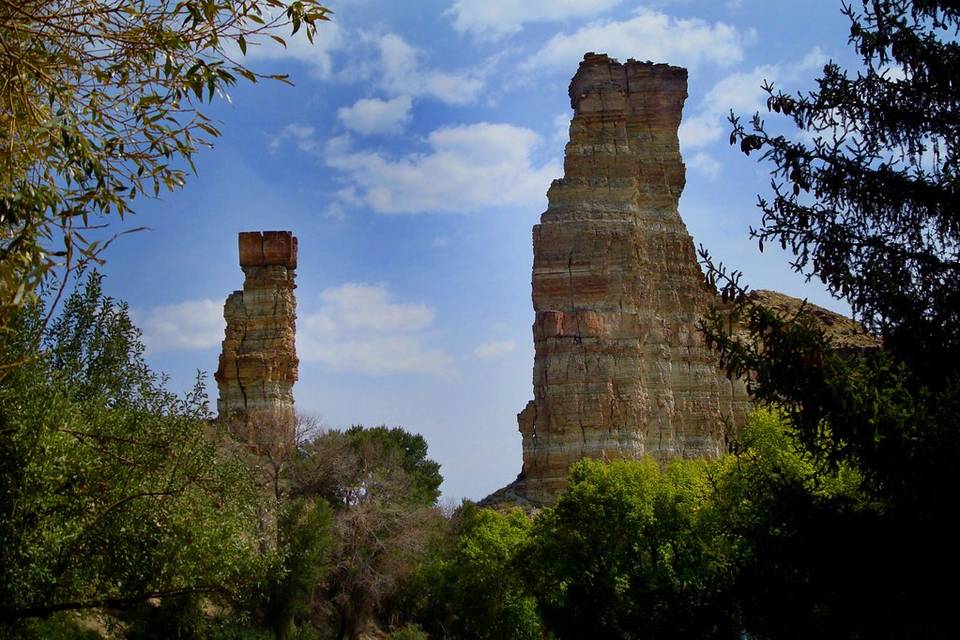 Stacking cots in Dining area