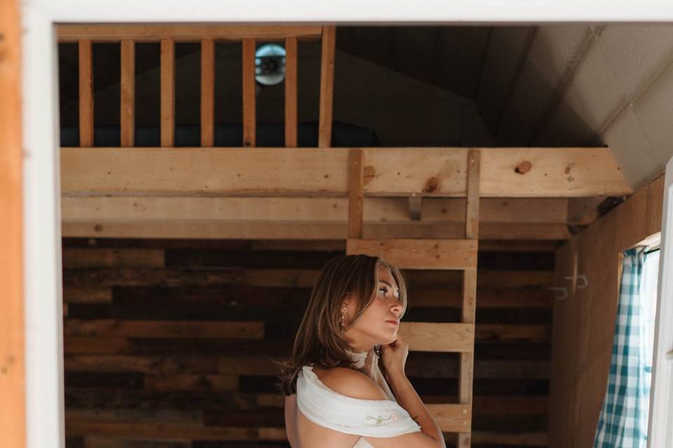 Bridals in the Camping Cabin