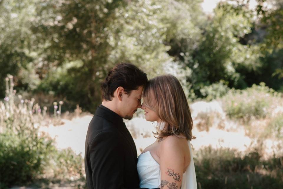 Bridals in the campground