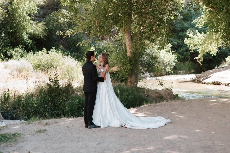 Bridals in the campground