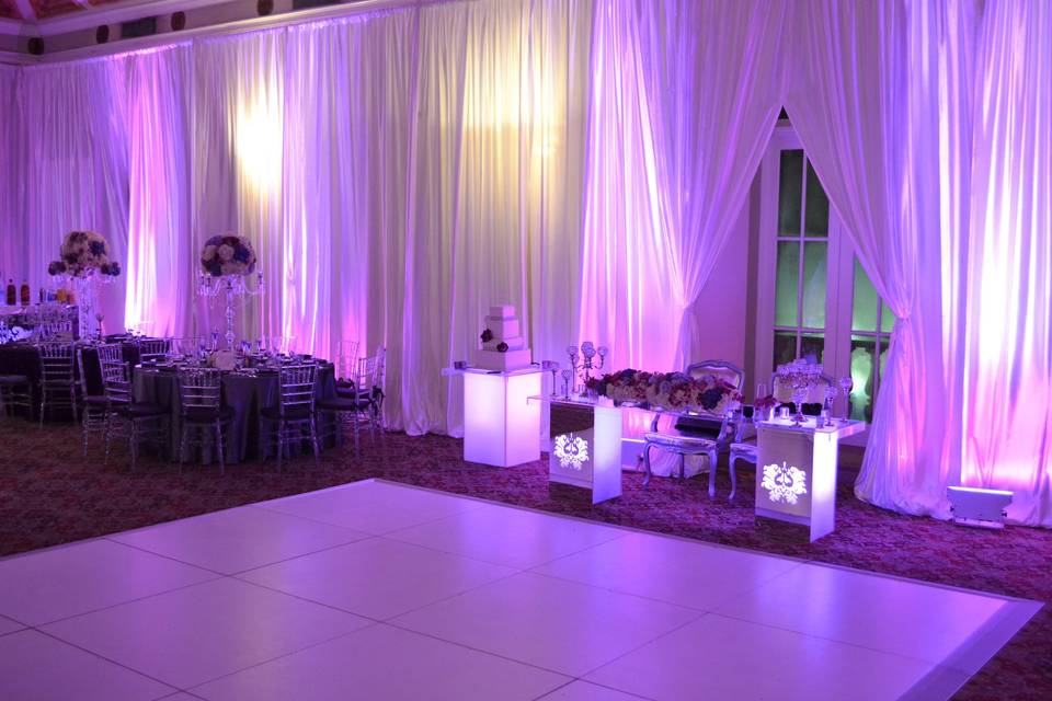 Matte White Dance Floor