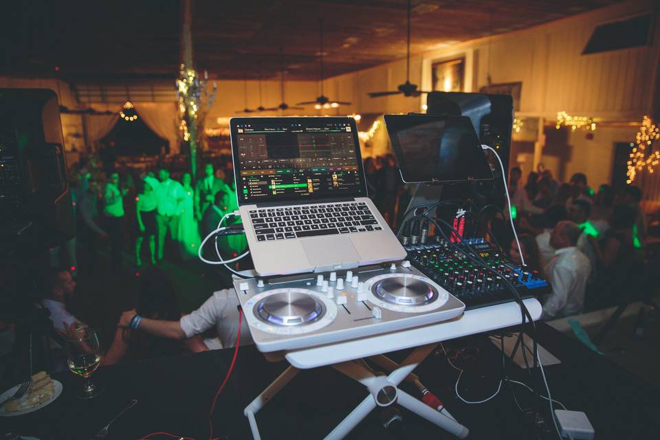 DJ set up | Credit: Elizabeth Birdwell