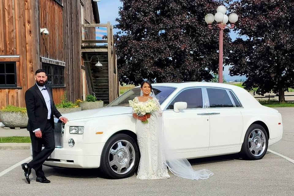 Elegant Wedding Car Arrival