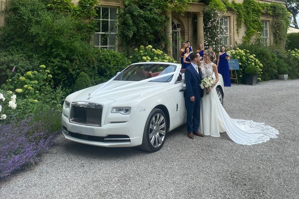 Luxury White Rolls-Royce