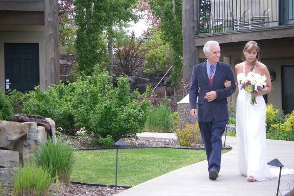 Campbell Wildes Wedding - Courtyard