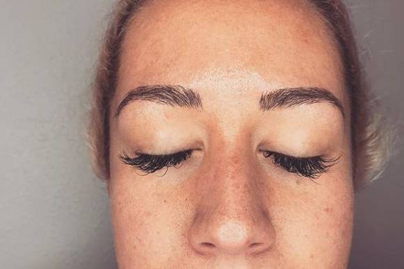 Microblading client