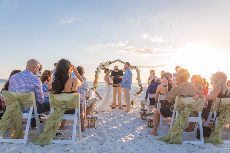 Lido beach ceremony