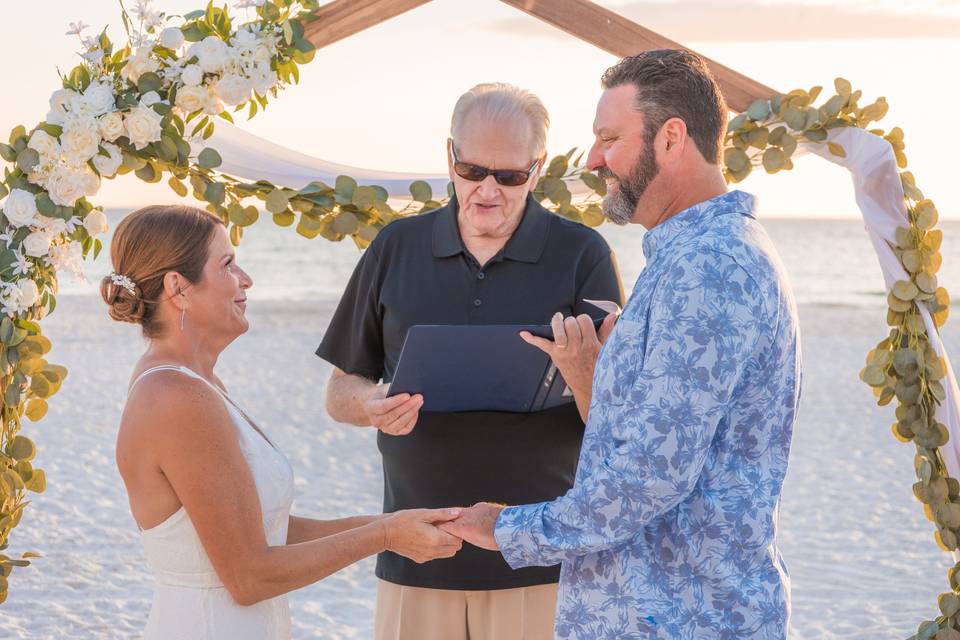 Sarasota beach ceremony