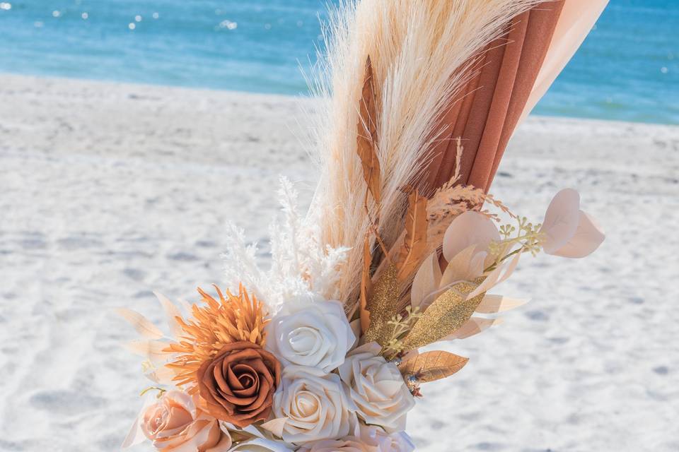 Boho beach wedding