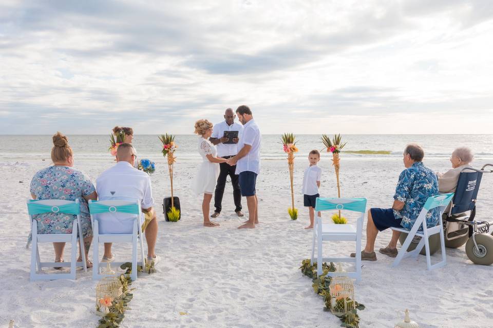 Sarasota Beach Vow Renewal