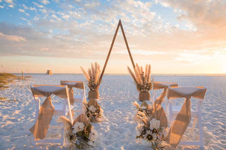 Lido beach wedding