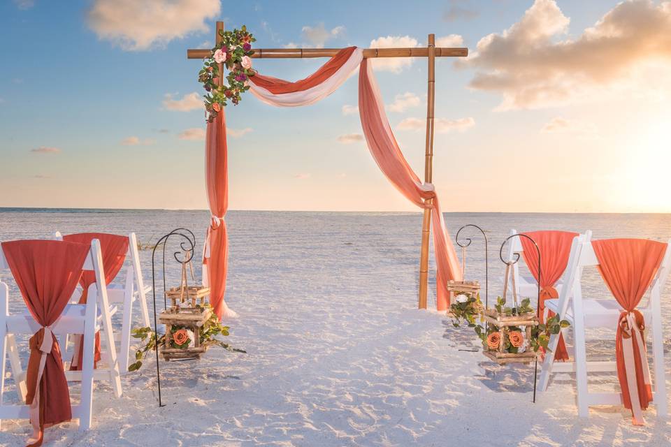 Lido beach wedding