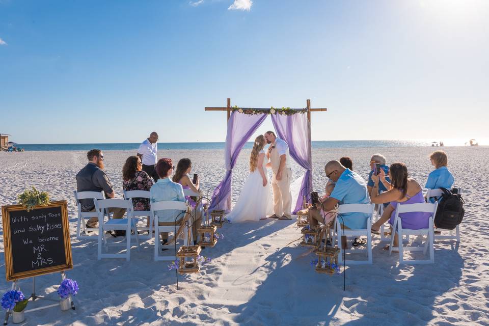 Beach wedding Venice beach