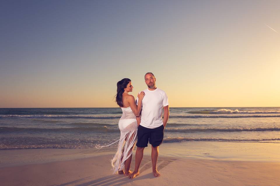 Beach wedding in Siesta Key