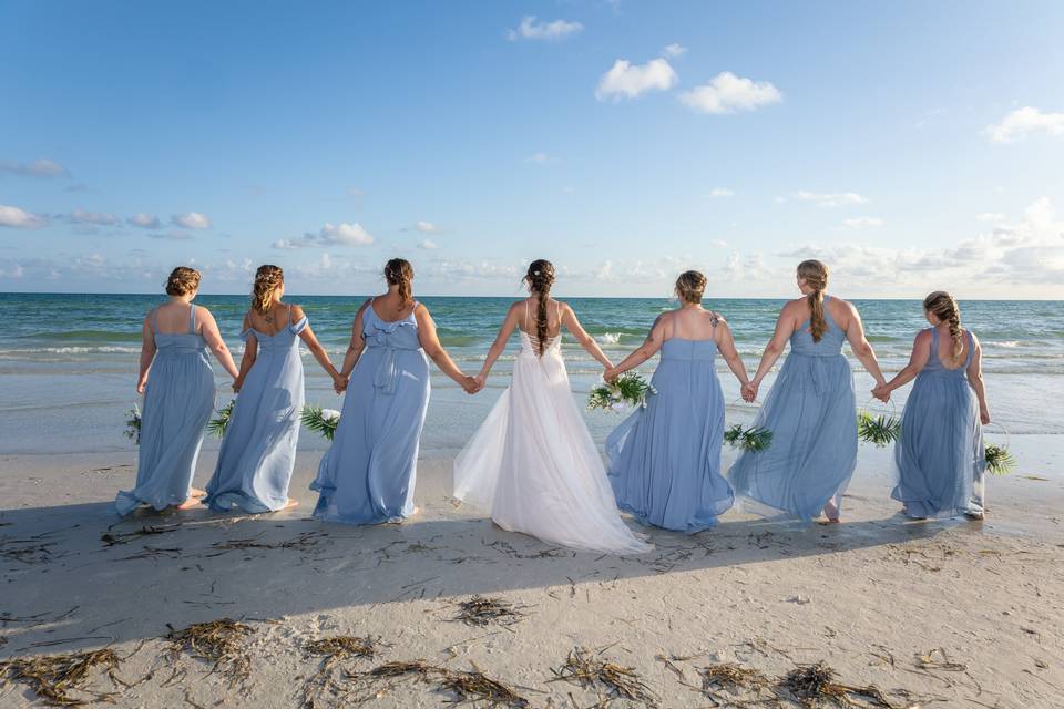 Vow renewal on the beach