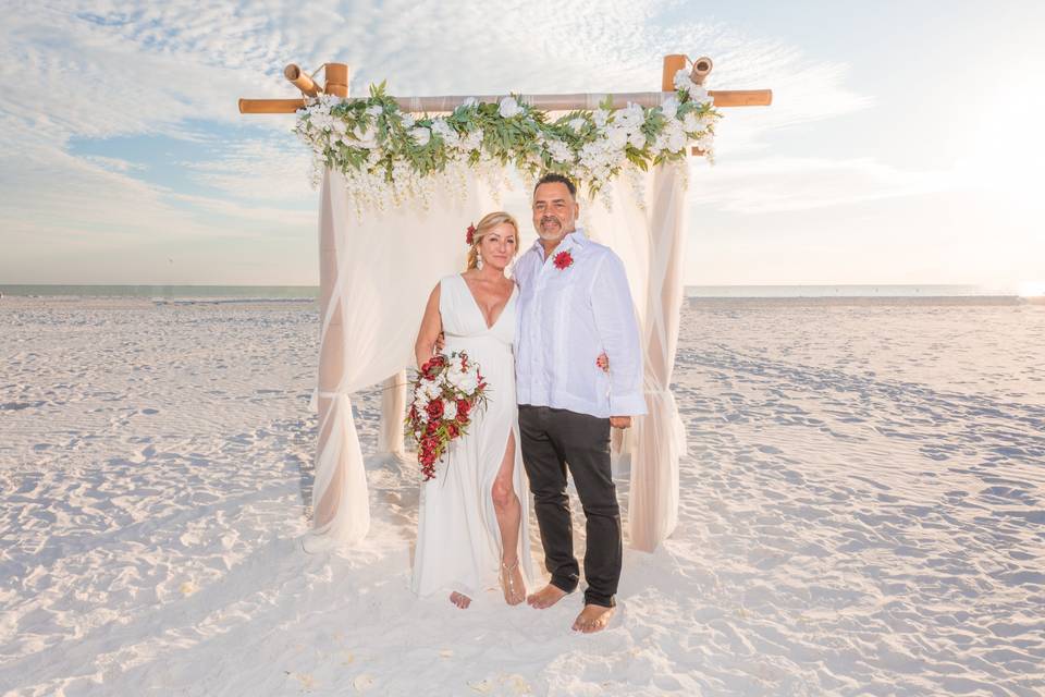 Boho beach wedding