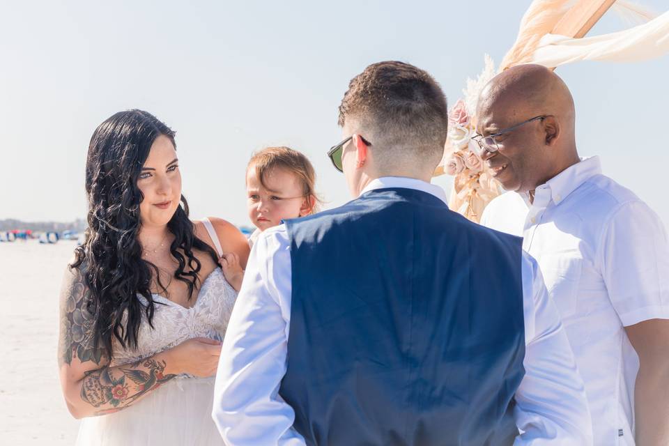 Beach wedding in Florida