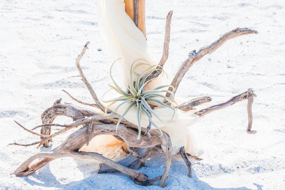 Driftwood wedding decorations