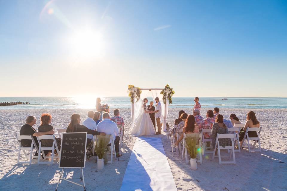 Lido beach wedding