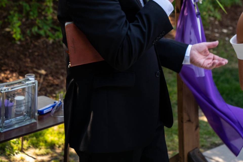 Officiant Steve Beck