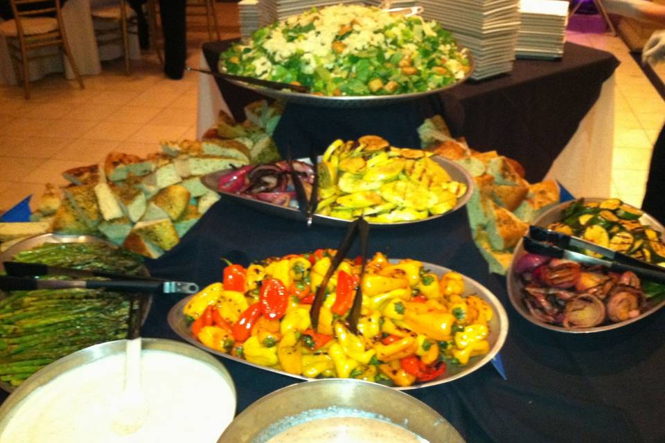 CEASAR SALAD AND FRESH BAKED FOCCACIA BREADS