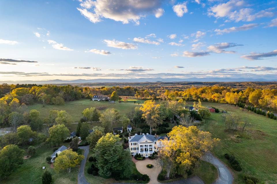 Aerial in Fall