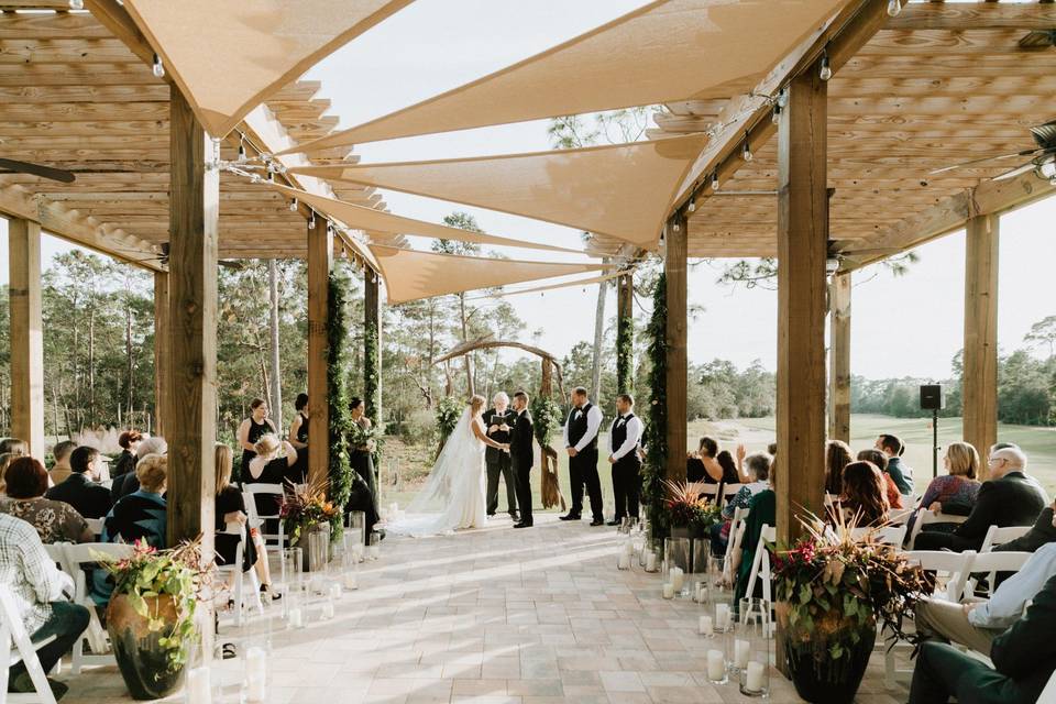 Ceremony Under Pergola