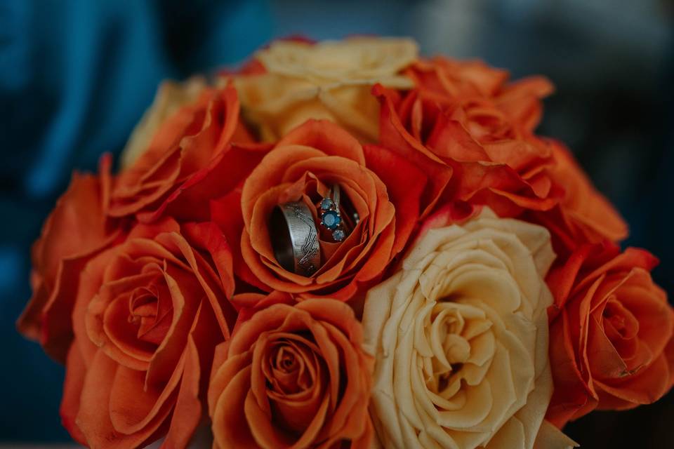 Bouquet and ring