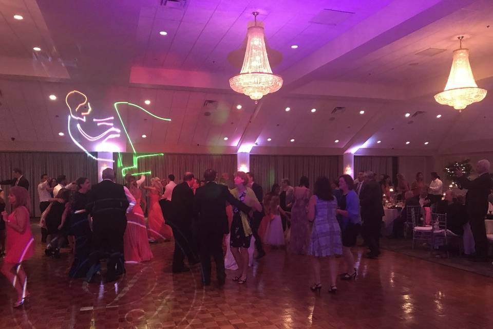 Guests dancing