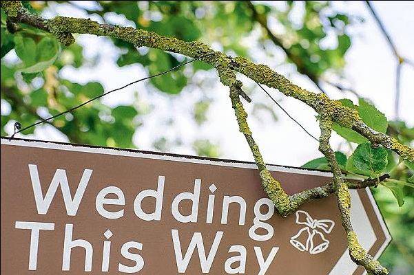 wedding signage
