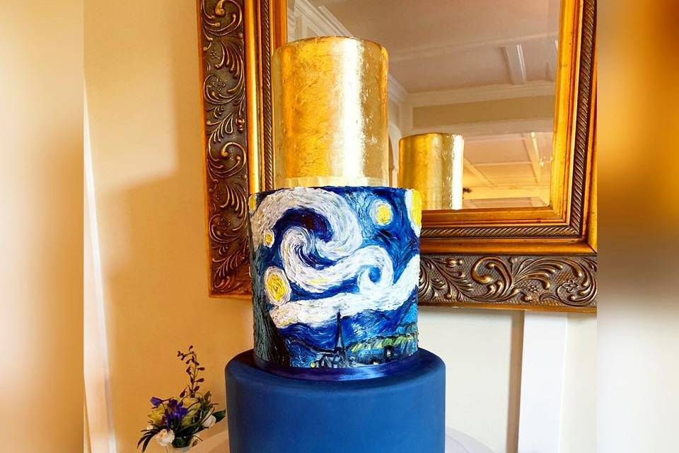 Van Gogh Starry Night cake