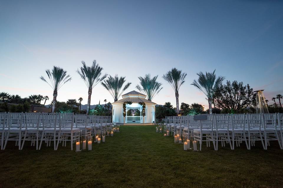 Wedding ceremony area