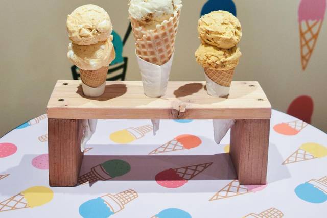 Selection of ice-cream