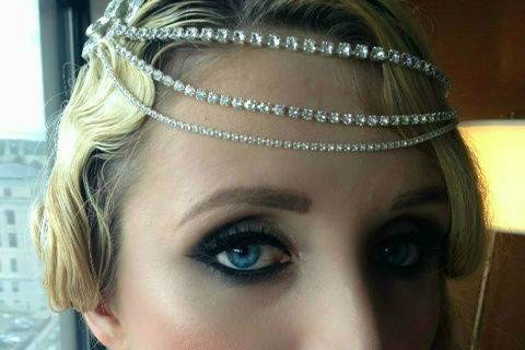Danielle's Bridal makeup High glamour