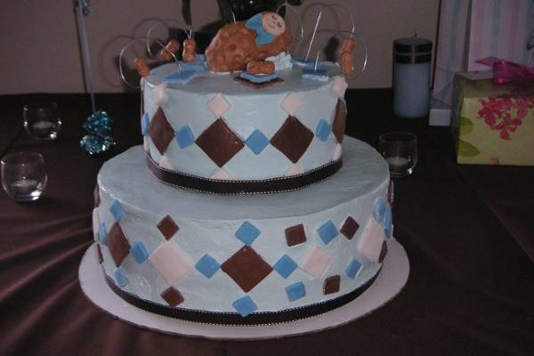 chocolate cake w/chocolate mousse filling