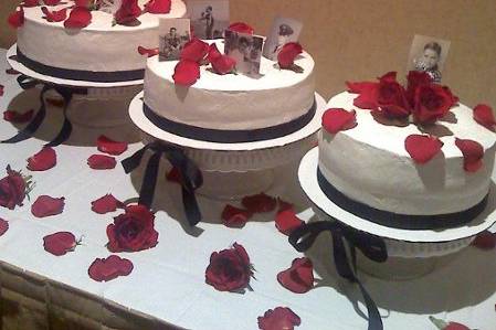 birthday cake with photos