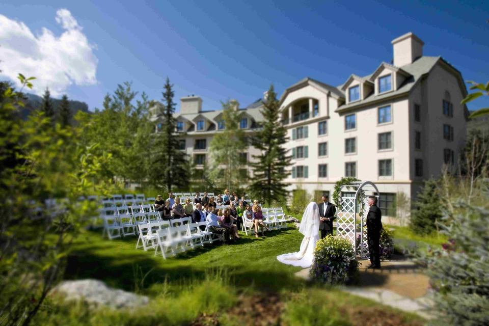 Aspen Grove Wedding Deck