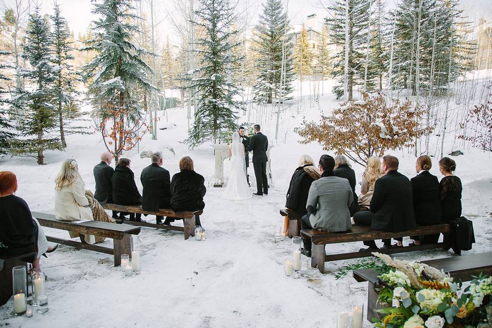 Aspen Grove Wedding Deck