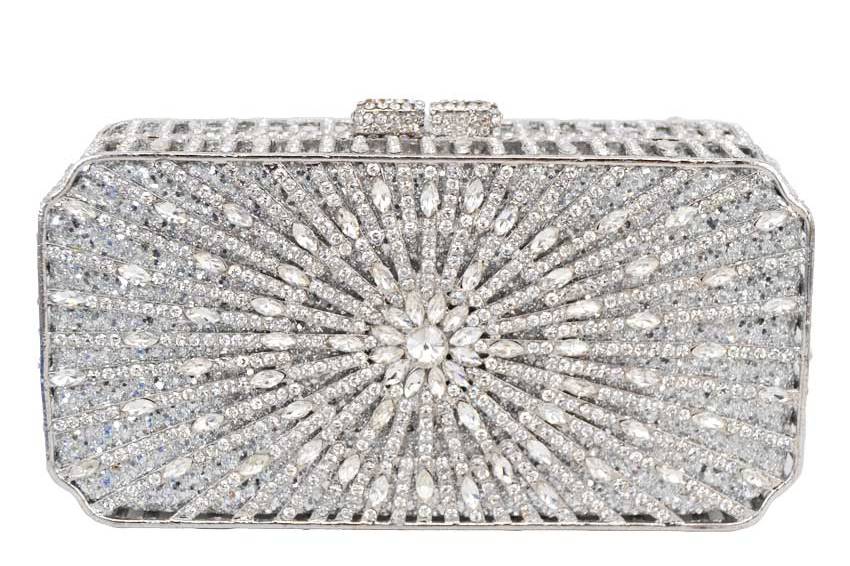 Rectangle Crystal Clutch