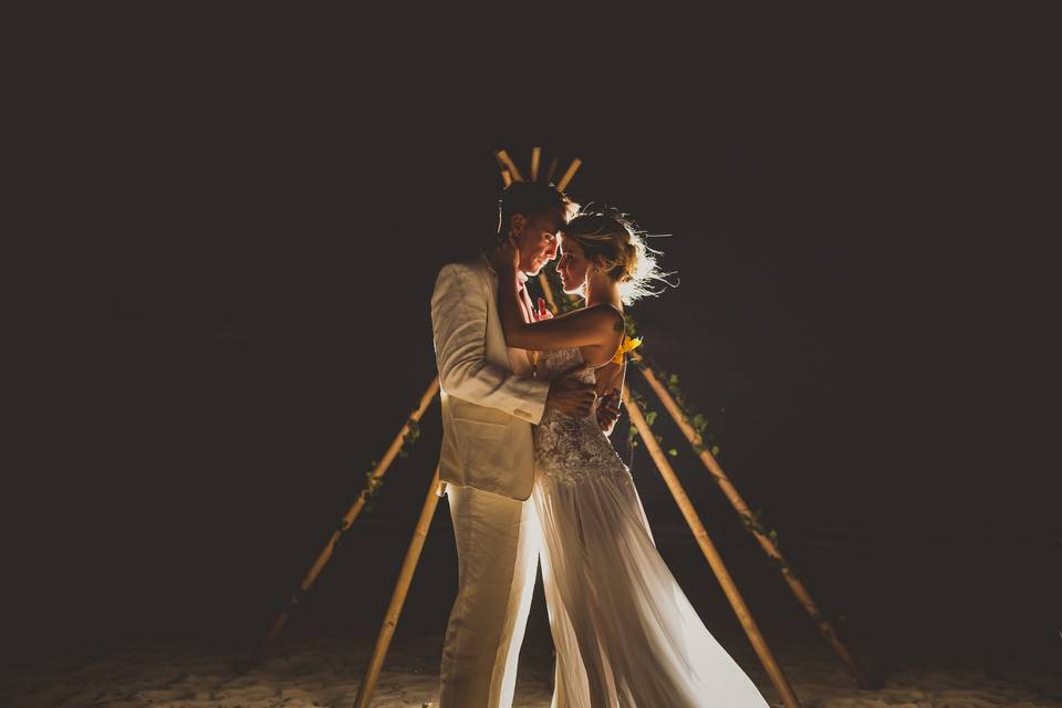 Beachfront ceremony